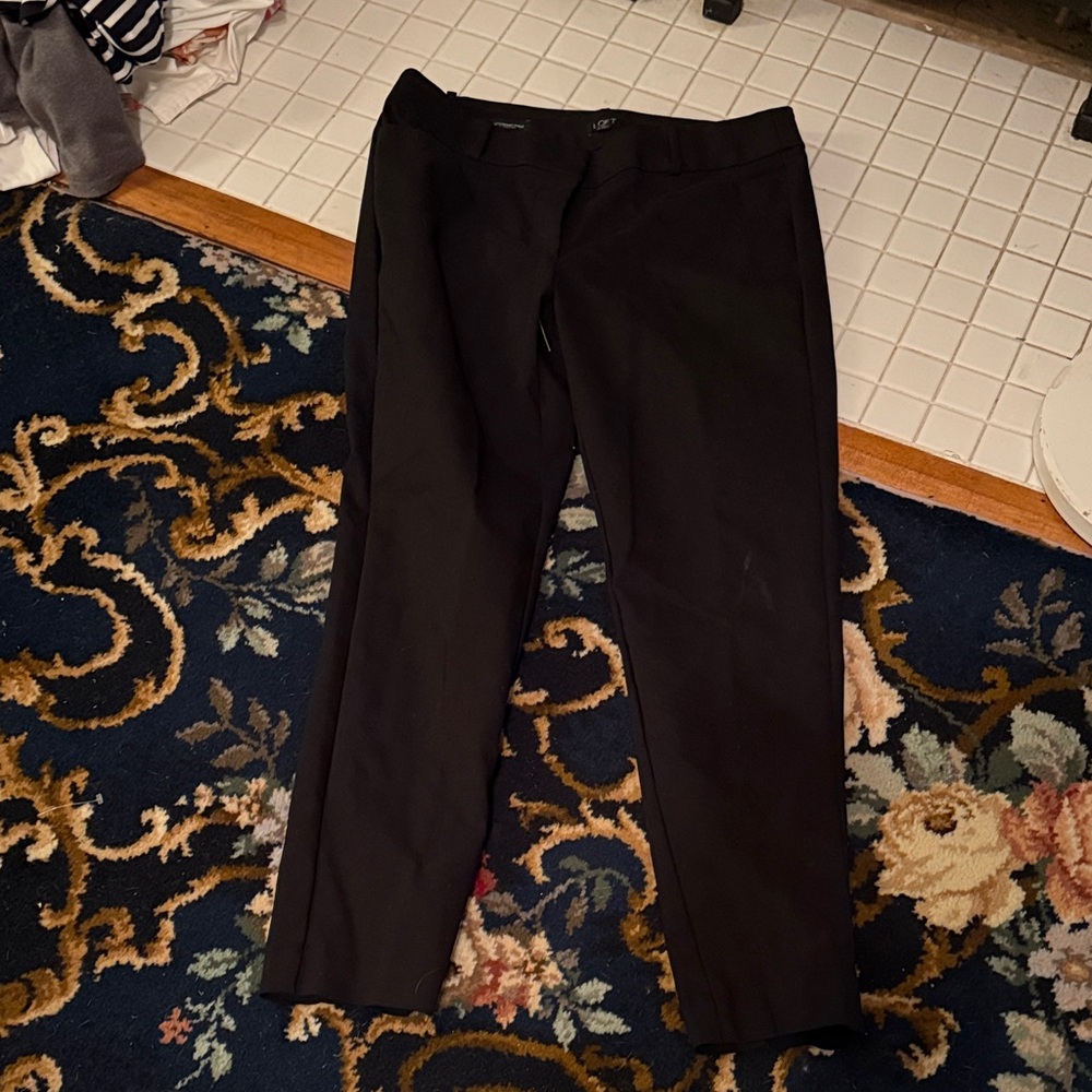 LOFT Curvy Skinny Black Ankle Pants- worn a few times 89‎ retail